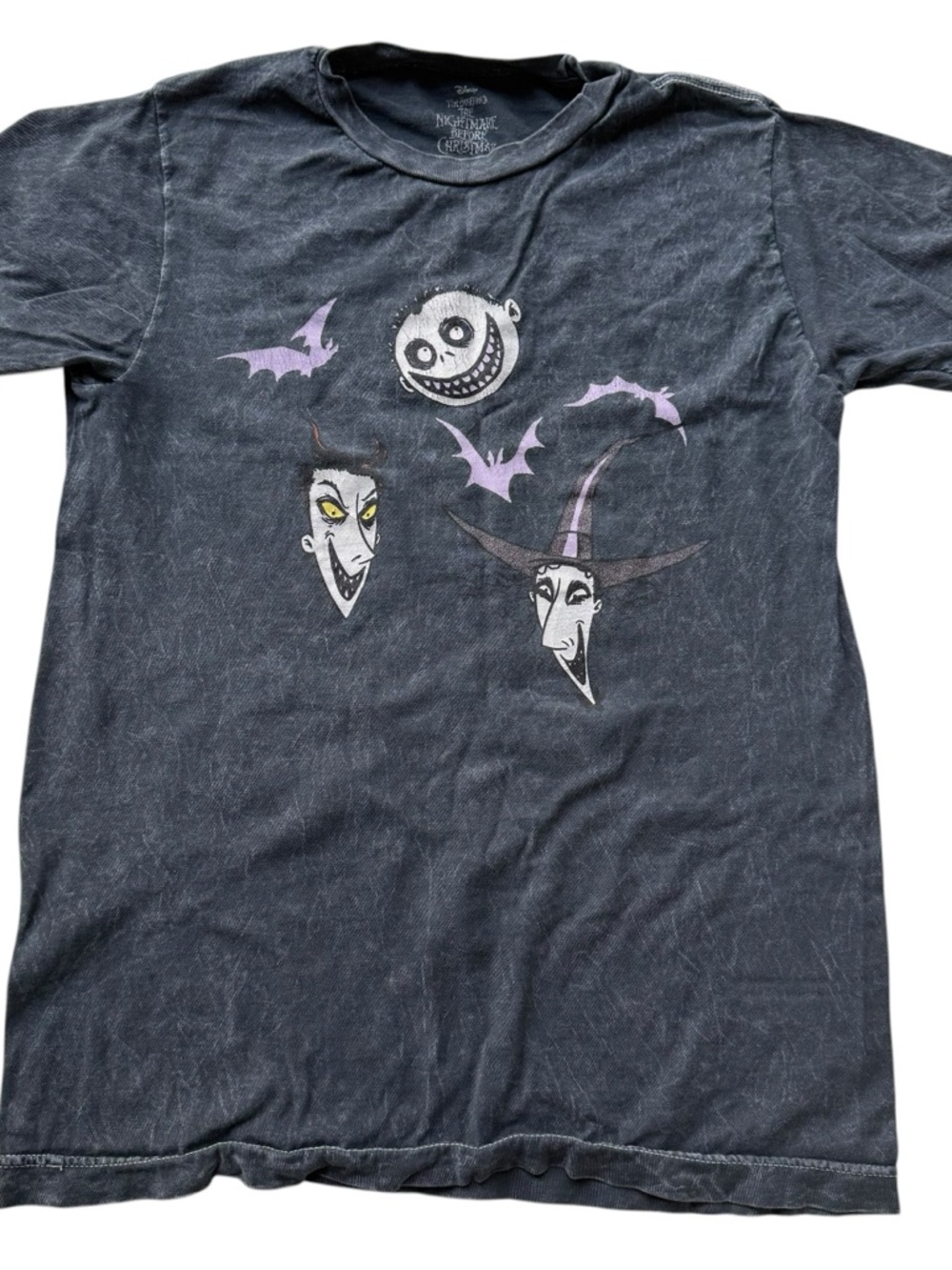 Disney The Nightmare Before Christmas Oogie's Boys Dark Wash T-Shirt Unisex XS - Picture 2 of 7